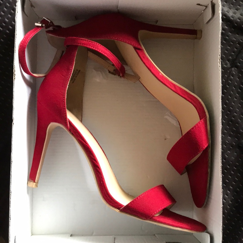 Dark Red Metaphor Heels
